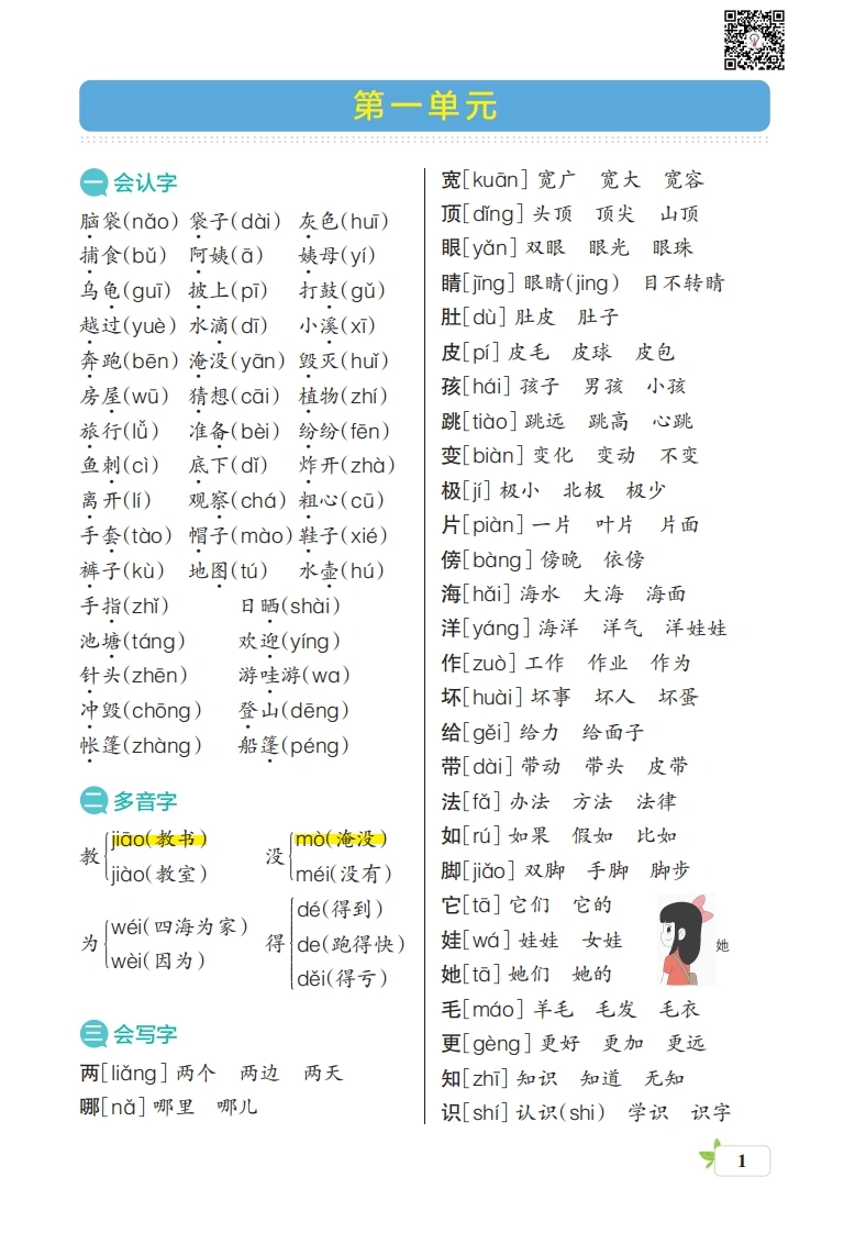 二年级语文上册核心考点梳理-学芽网