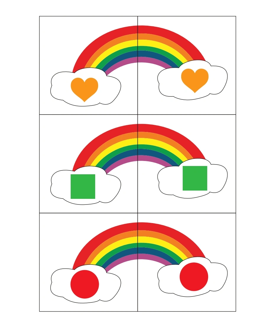 彩虹形状配对-(1-6页)-学芽网